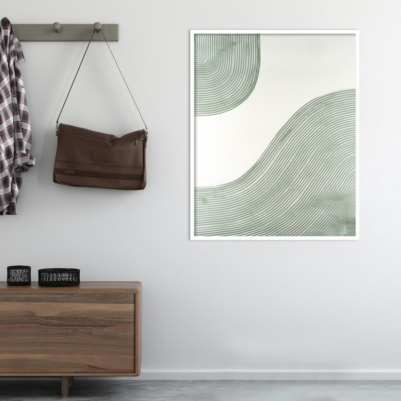 Get Going by Vanna Lam, 41" H x 33" W x 1" D, White