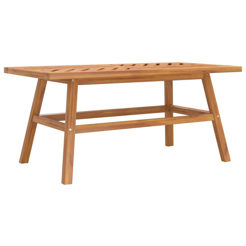Masako Rectangular Acacia Outdoor Coffee Table , 39.4'' in. W 19.7'' in. D