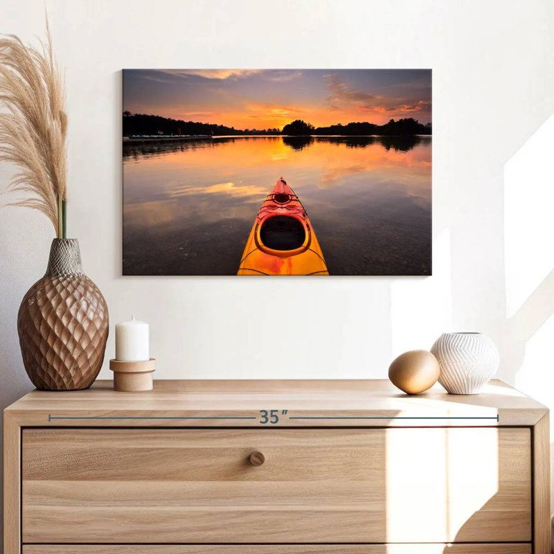 Mehar Orange Kayak, 16" H x 24" W