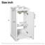 Meuble-lavabo de 16 po avec lavabo en céramique, ensemble de meuble-lavabo simple autoportant avec porte à fermeture douce, tablette réglable, style français