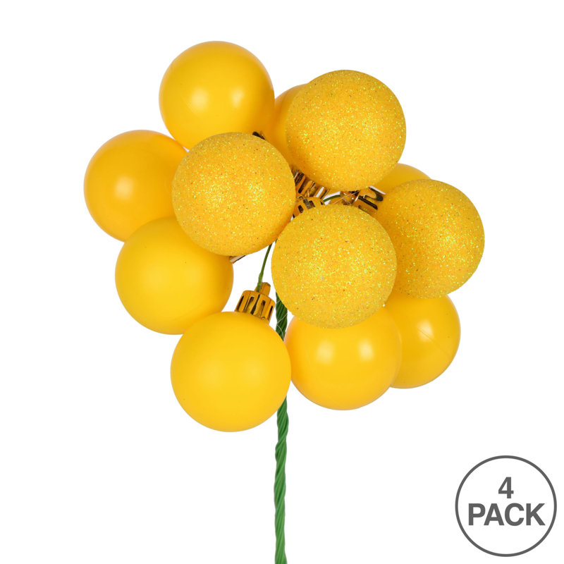 Solid Holiday Shaped Ornament, Yellow