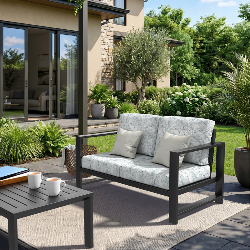 Causeuse d'extérieur avec coussins Sunbrella® Trasdamad