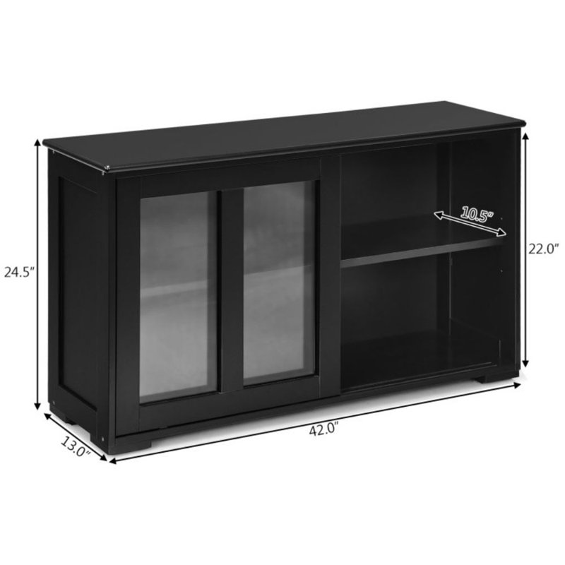 42'' Sideboard, Black