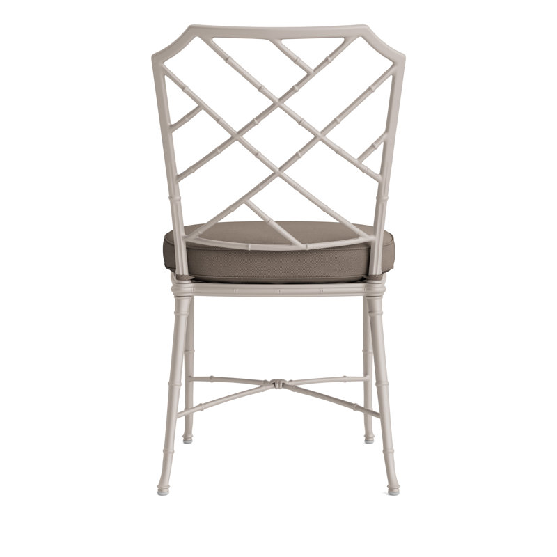 Calcutta Outdoor Dining Side Chair, Fusion Natural, Tan, Dove Smooth
