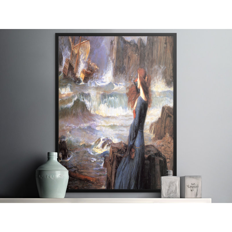 Wyche 1 Piece Floater Frame Wall Art, 24x36