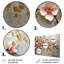 «White Gold Cherry Blossom Blooms II», ensemble de reproductions d'art mural cerisier en fleurs-107201495-107201494