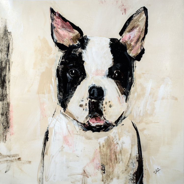 " Jasmine " by Julian Spencer, 26" H x 26" W x 1.5" D, Canvas