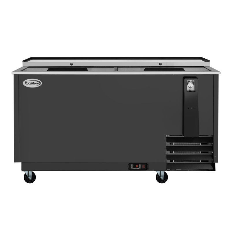 KoolMore 64.5'' W Freestanding 248 Cans (12 oz.) 19.1 Cubic Feet Beverage Cooler, Black