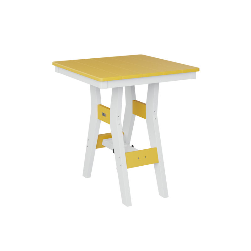 Table de bar berlinoise berlinoise, H 35,5 po x l 28 po x P 28 po, Jaune soleil levant