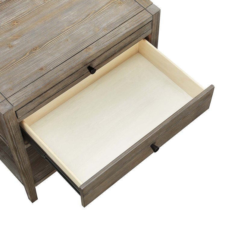 Table de chevet 1 tiroir Sunveil, Gris