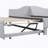 Twin Size Upholstered L-Shaped Upholstered Daybed With Pop Up Trundle, Gray-608461596