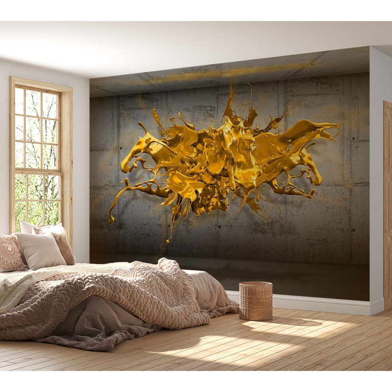 Murale Aramais, Jaune, L 55 po x l 78 po