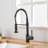 Kitchen Faucet With Pull Down Sprayer, Single Handle Single Lever Kitchen Sink Faucet