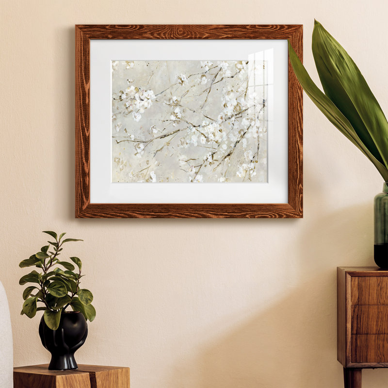 Blossom Confetti - peinture encadrée, Cadre en érable, H 20 po x l 17 po x P 1,5 po