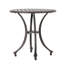Table d'appoint d'extérieur en fonte d'aluminium durable, parfaite pour les réceptions de patio et de jardin, facile à déplacer et durable.