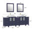  Ensemble de meuble-lavabo double 84 "avec miroir 84"-67116564