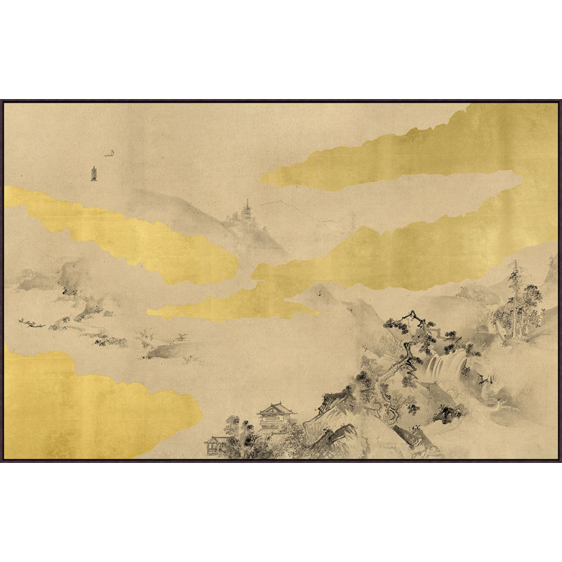 Clouds Of Gold Print by Lillian August
