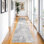 Tapis de couloir lavable - Tapis moderne résistant aux taches pour la lessive