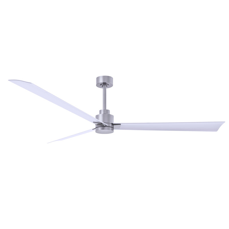 Alessandra 72'' Ceiling Fan, Brushed Nickel, Matte White