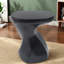 Tables de bout modernes, brun antique MGO, intérieur sculpté extérieur torsadé-73336121