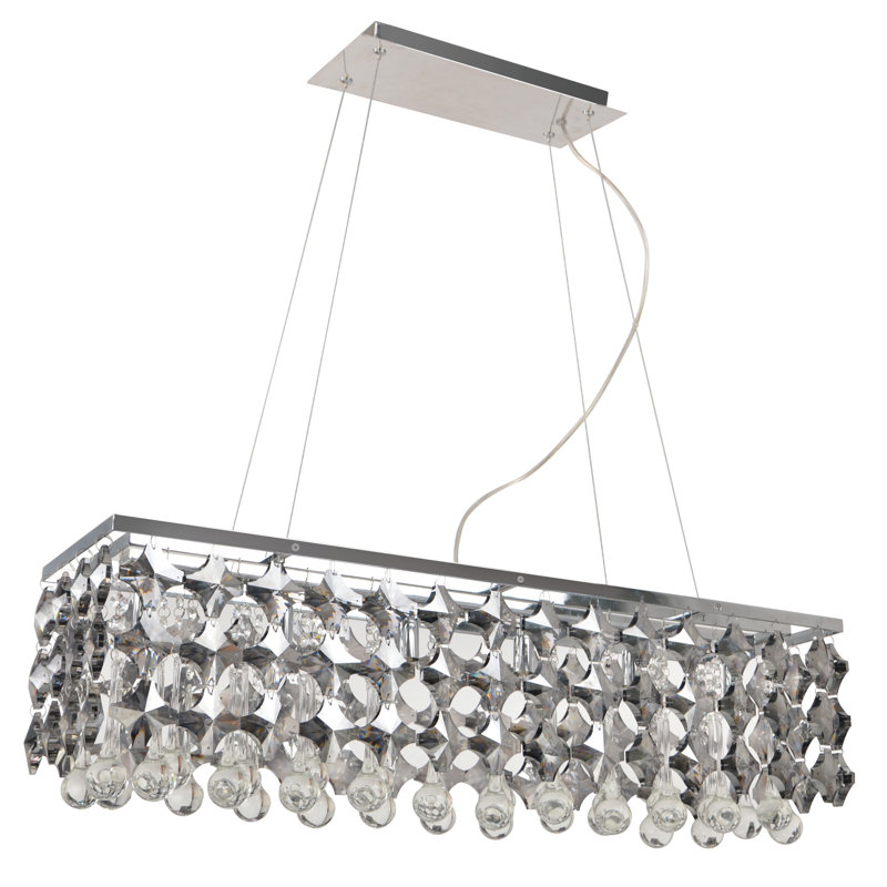 Lustree en cristal 6 lumières Ayla