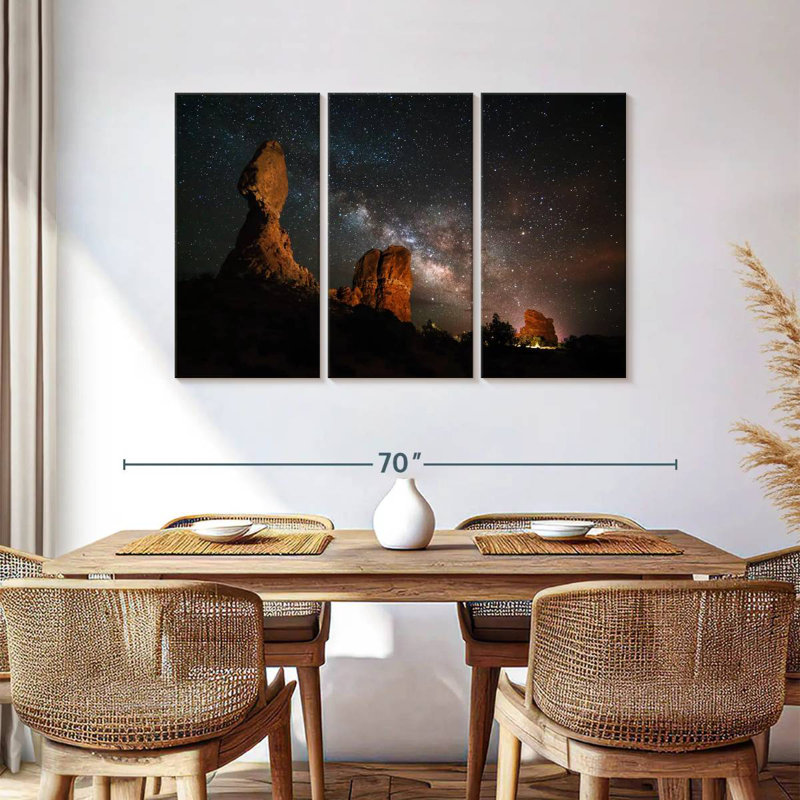 Oberle Milky Way Over Balanced Rock, 36" H x 57" W