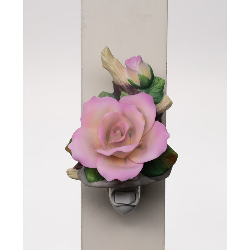 Veilleuse à brancher Rose violette, Mauve