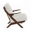 Chaise d'appoint de style moderne avec structure en bois d'hévéa massif et revêtement en chenille confortable pour le salon-1448012042-1448012036