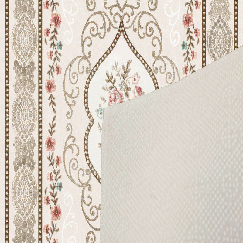 Stylish Woven Carpet, 31.5 x 47.2 inches | 100% Polyester, Pile Height: 0.04 inches, Total Height: 0.31 inches | Antibacterial, Non-Slip PVC Felt Underside | Machine Washable, Perfect for Living Room & Bedroom Decor