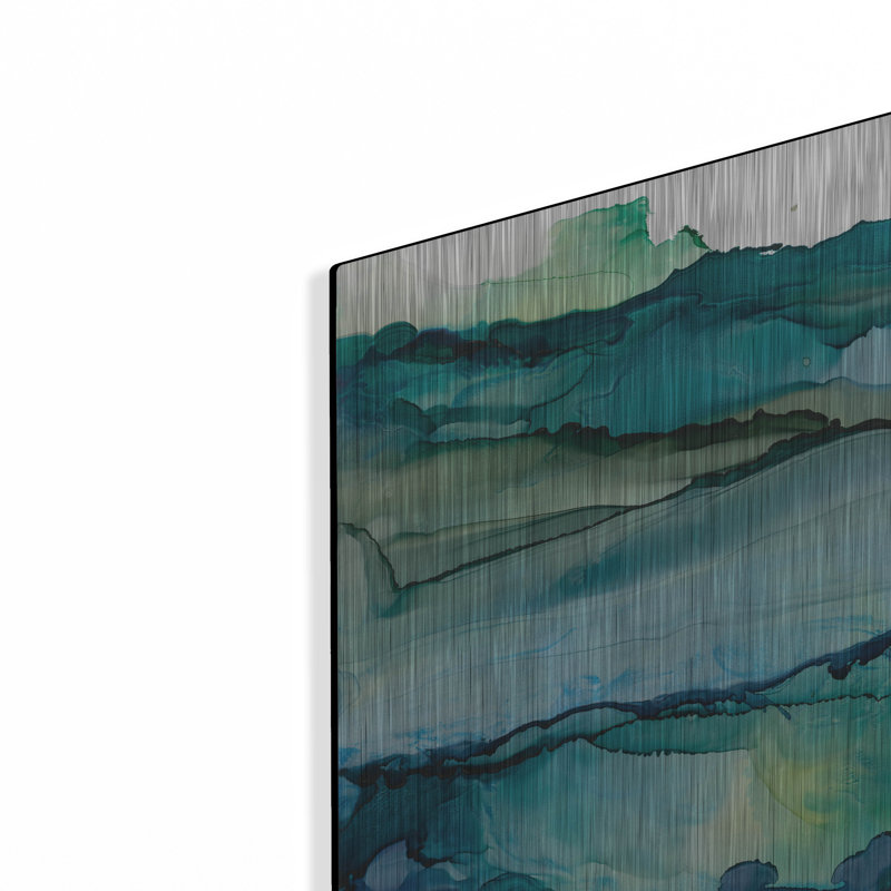Art mural en métal Wrought Studio ™ «Pistachio Moss 1» par Chris Paschke, H 16 po x l 24 po