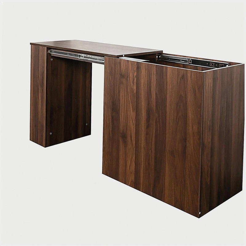 Bureau d'ordinateur avec tiroirs, rangement de coin moderne pour bureau à domicile avec table extensible, bureau d'écriture bureau pour la maison, le bureau