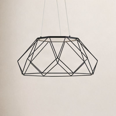 Roibin Single - Light Metal Dimmable LED Geometric Chandelier