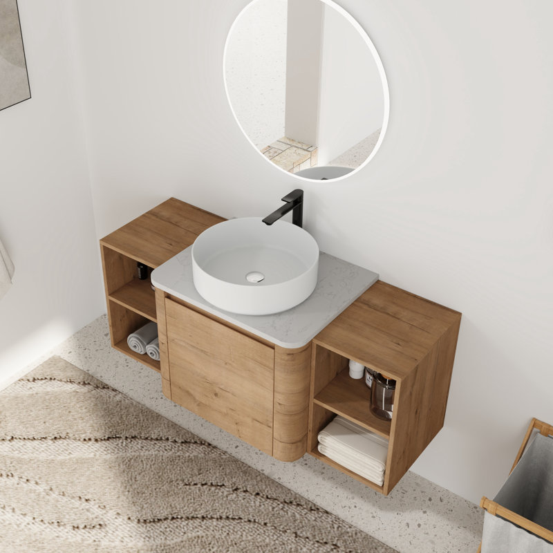 Ensemble de meuble-lavabo simple 48 po avec lavabo en céramique