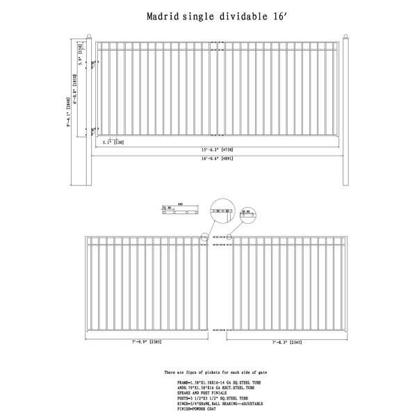 Dimensions du produit
