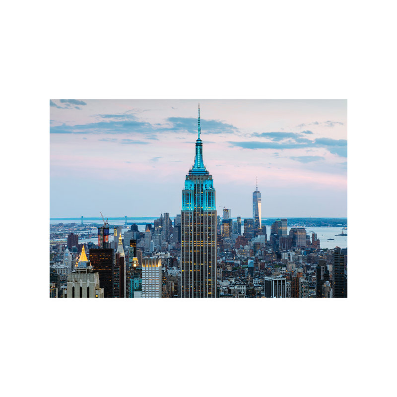 Empire State Building At Dusk, Midtown, New York City, New York, USA by Matteo Colombo - No Frame Print on Canvas