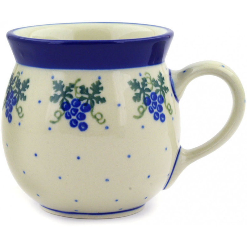 Tasse à bulles en grès poli 8 oz - Vignes