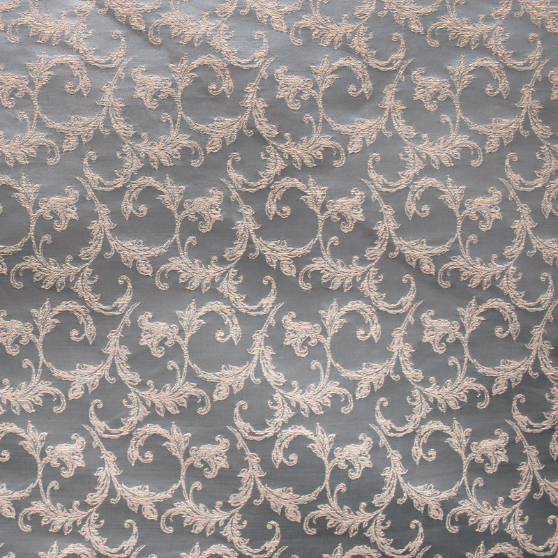 Floral Jacquard | Arbella Fabric, Pewter