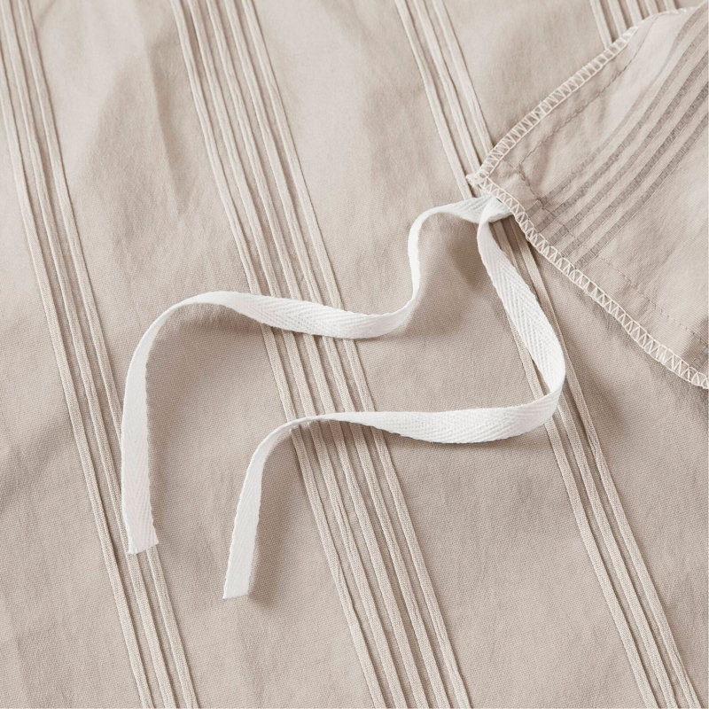 Ensemble de housse de couette 3 pièces, Housse de couette pour grand lit et 2 taies décor, Neutre