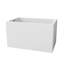 Baignoire autoportante rectangulaire blanche Glendale Casainc 43 po en acrylique avec siège intégré et bonde rétractable
