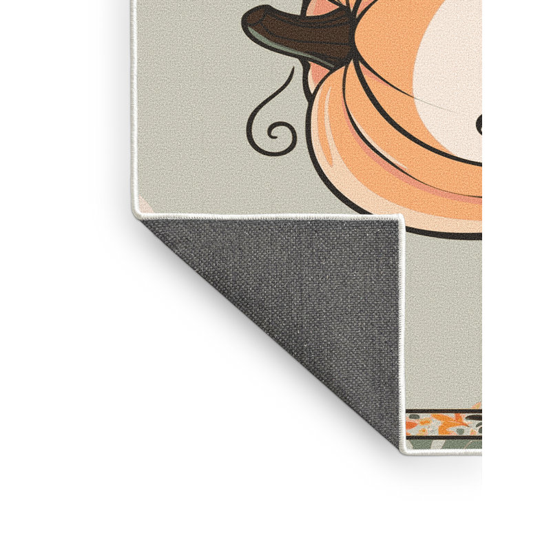 Tapis de vacances d'Halloween The Holiday Aisle®, Rectangulaire 3 pi x 5 pi