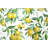Lemon Pattern Framed Matted Print | Food Illustrative Art