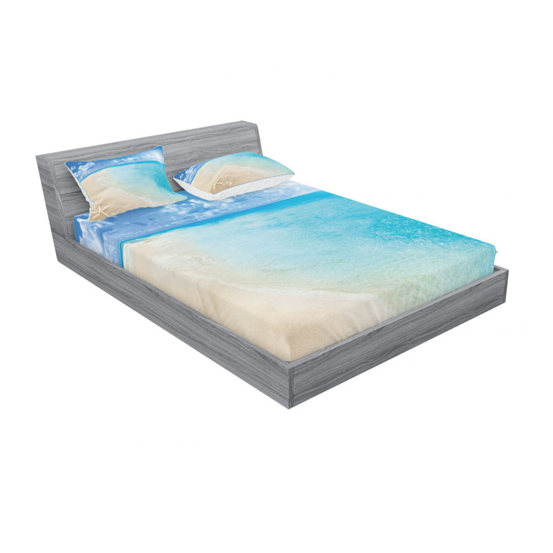 Microfiber Sheet Set, Queen Sheet Set with Fitted Sheet