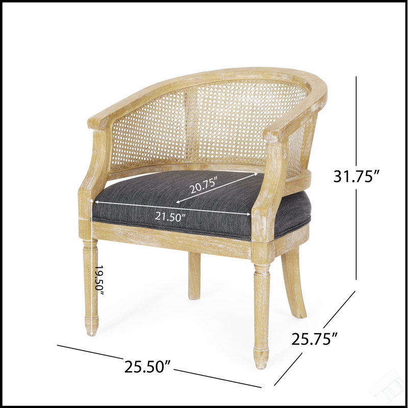 Fauteuil d'appoint de style champêtre français avec sièges confortables et matériaux modernes et durables, parfait pour l'élégance classique