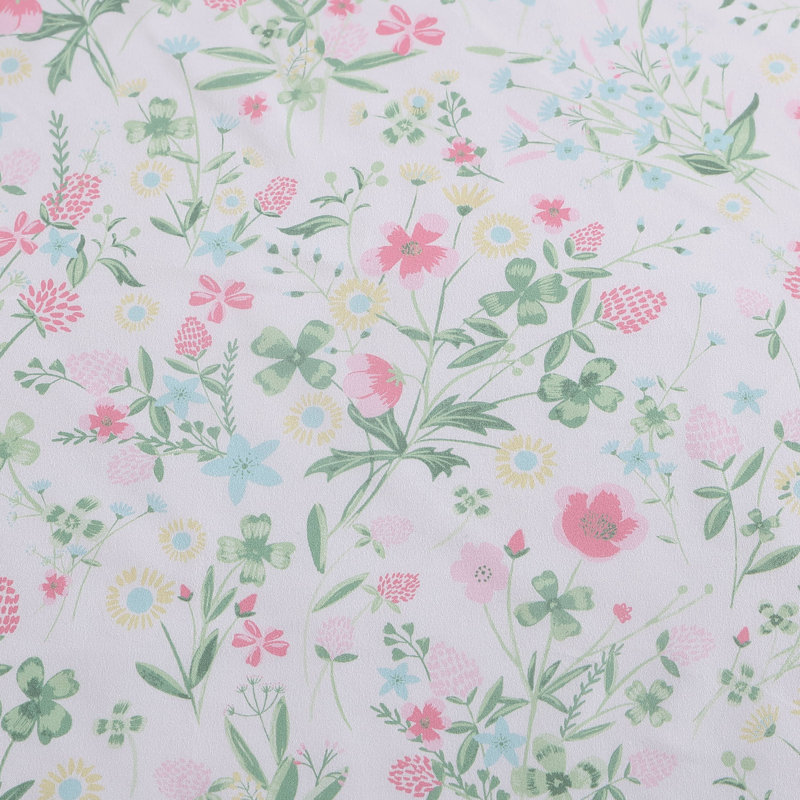 Laura Ashley Kids Cozy Printed Sheet Sets, Twin XL Sheet Set with 1 Pillowcase, Posey Dance Pink