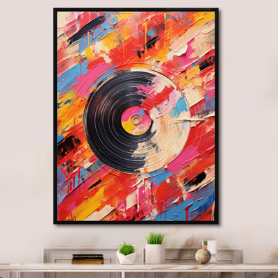 Vinyle, impression rythmique sur toile