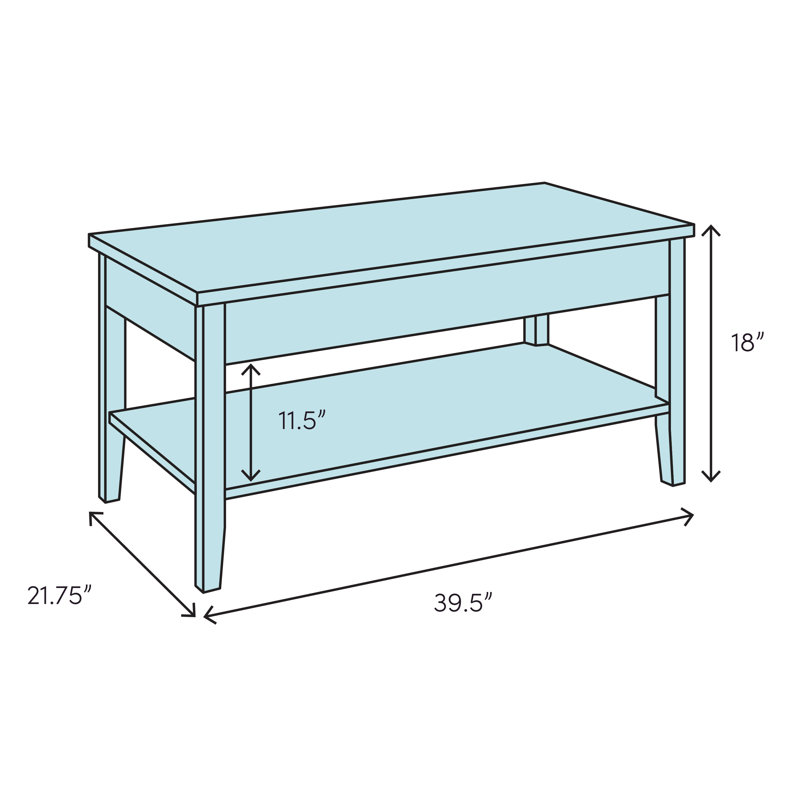 Odalis Single Coffee Table, White