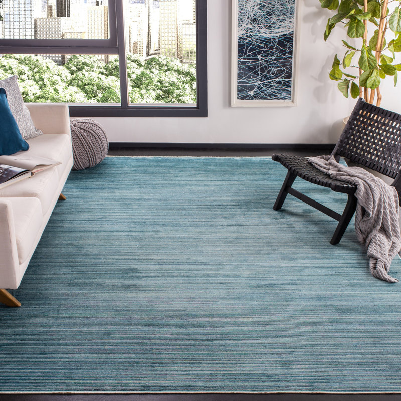 Tapis bleu / gris Adal, Rectangle 4 pi x 6 pi