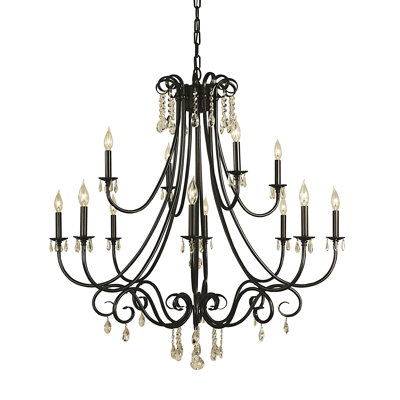 Style bougie classique/traditionnel 12 lumières lustre Mallie