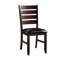 Ensemble de 2 chaises d'appoint en cuir synthétique et finition cerisier Urbana