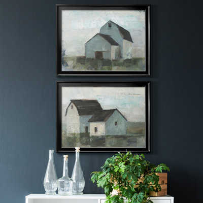 " Barn At Sunset I " 2 - Pieces